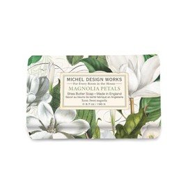 Michel Design Works Soap Bar, Magnolia Petals Medium, Beautiful Design, Triple-milled
