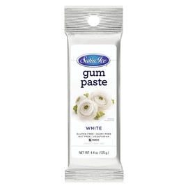 Satin Ice Gum Paste for Cake Decorating, White (4.4 Ounce)