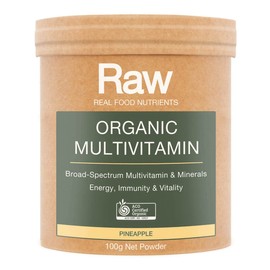 Amazonia Raw Organic Multivitamin - Pineapple, 100g