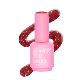 Money For Nails Soak Off UV LED Gel Nail Polish - Wears Up To 3 Weeks - Chip Resistant, No Peeling, Vegan Formula, 15mL (Stay Stunning)
