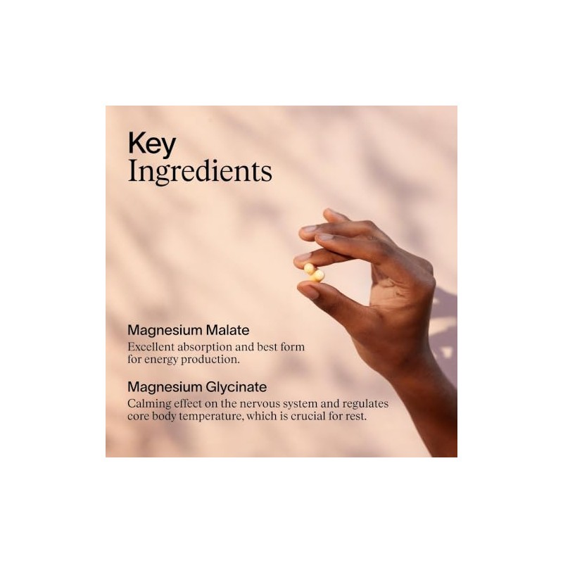 ARTAH Magnesium Glycinate & Malate Capsules, Unflavoured, 60 Count