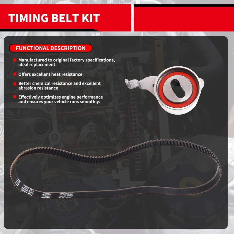 CXYUGUA Timing Belt Kit with Water Pump Compatible with 1987-2001