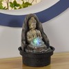 Fontaine Frieden - Entspannender Zen Buddha Innenbrunnen mit LED -Licht