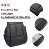 NLQR Front Driver Side Bottom Replacement Perforated Seat Cover Black