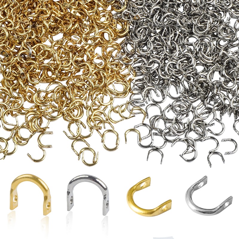 Fishing Clevis Easy Spin Spinner Clevis, 200pcs U-Shaped Brass Links