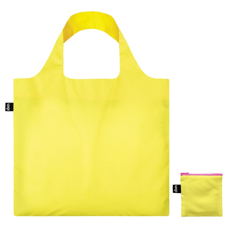 LOQI Recycled Bag Neon Yellow, Neon Yellow, Neon Yellow, Contemporary,