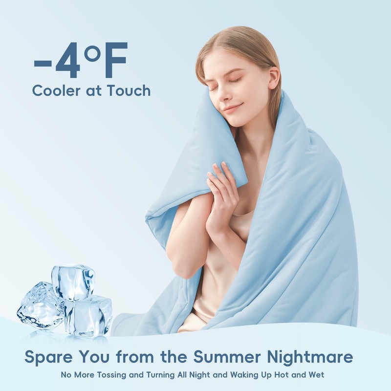 MASVIS Cooling Blankets for Hot Sleepers, Luxury Lightweight Cozy Soft