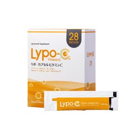 Official Lypo-C LiPo Capsules, Vitamin C, 28 Packets, Lipo C, Liposome, Vitamin, 1 Pack, 1000 mg of Vitamin C, Made in Japan, Liquid Supplement, Individually Packaged, 1 Box, Sweeteners, Coloring, Fragrances, Preservatives, Free
