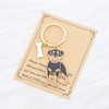 BNQL Rottweiler Keychain - Dog Lover Gift - Cute Keyring