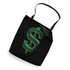 US Dollar 3D Wireframe - Vintage Money Cash-Flow Lover Tote