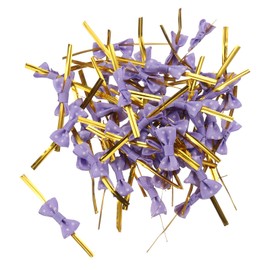 MECCANIXITY 100Pcs Foil Twist Ties 3.1" Bread Ties Metallic Plastic Closure Tie for Tying Bread, Candy, Cookies, Gift Bags Arts Crafts Ties Light Purple