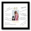 13x13 Birthday Signature Frame with Plexiglass Cover - Holds 4x6