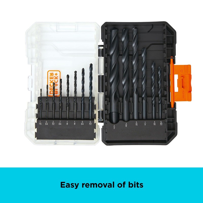 BLACK+DECKER BLACK + DECKER Drill Bit Set, 14-Piece (BDABO14SET)