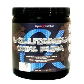 Alpha Nutrition L-Glutamina, Sabor Natural, 500 g                                                                                                     