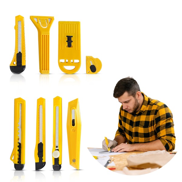 8-Piece Precision Blade Tool Set – Multipurpose Cutting Tools for