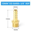 ERGAOBOY 10 Pcs 10mm OD Barb to 3/8" Female BSP