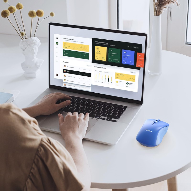 seenda Wireless Mouse, Bluetooth Mouse for Laptop - Dual Mode