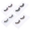 FOMIYES 4pairs Butterflies Glitter Eyelashes Long Dramatic False Lashes Lash
