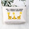 PLITI Giraffe Gifts for Giraffe Lovers Giraffe Makeup Bag Yes