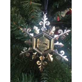 Team Sports Set of 4 Florida Gators Snowflake Silver Plated Christmas  Ornament