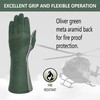 Intra-FIT Flight Gloves, Long Cuff Sheep Skin Leather Work Gloves
