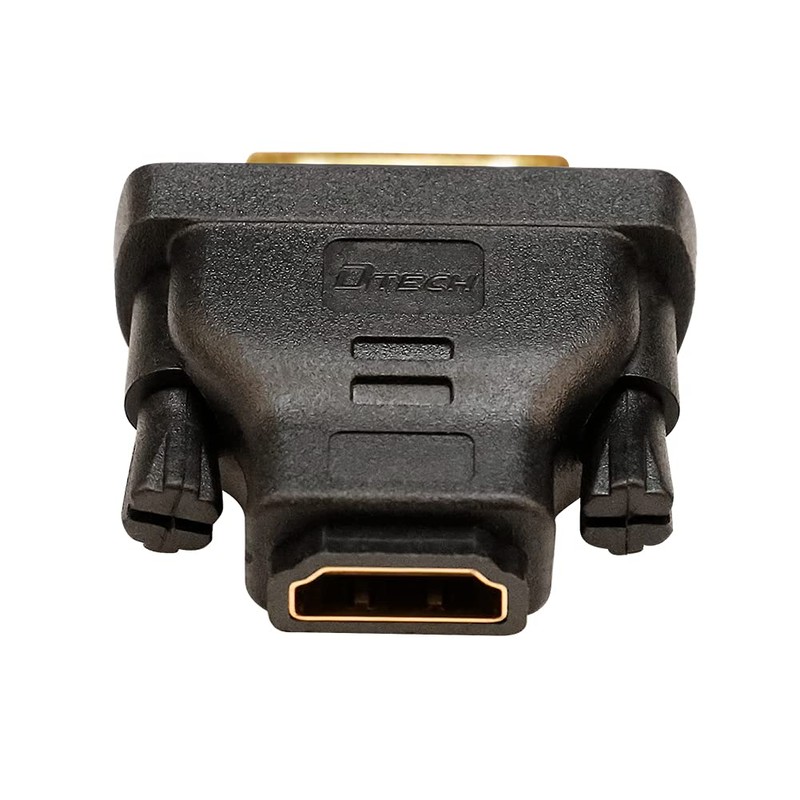 DTECH DVI Male to HDMI Female Adapter Bi-Directional DVI-D Port