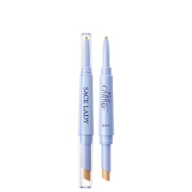 Sace Lady 2 in 1 Full Coverage Concealer Pen, Dual-End Concealer Stick Ultra Precise & Waterproof for Eye Dark Circles, Blackheads, Lightweight & Sweatproof (#02 Natural)