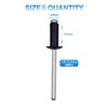 BESTYCHAO 100pcs Aluminium Blind Rivet, Open End Rivet Pop Rivet,