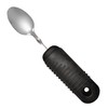 Rehabilitation Advantage Easy Grip Teaspoon with Built-up Handle, Black 3.2
