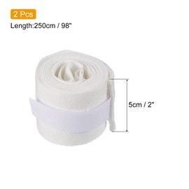 PATIKIL Boxing Hand Wraps, 2 Pack 98 Inch Length Elastic Martial Arts Fist Bandages for Muay Thai Kickboxing, White