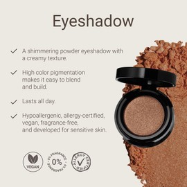 Sandstone Scandinavia Lidschatten für empfindliche Augen | Rust | Rostroter Lidschatten mit langer Haltbarkeit. Allergiezertifiziert, parfümfrei und vegan augen make-up | hypoallergen schminke