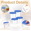 Wenqik 4 Pcs Food Storage Container with Lids Set Proof