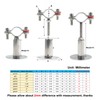 Kodilin 4PCS 304 Stainless Steel Wall Mount Ceiling Mount Pipe