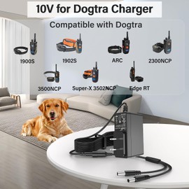 UpBright 10V AC/DC Adapter Compatible with Dogtra Super-X 3502NCP ARC 1900S 1902S EDGE 2300NCP 2500T&B 3500NCP Collar HK-AJ-100A150-US BC10V1500/5.5 SBC10V1500 5.5 SBC10V2000 5.5 BC10V2000/5.5 Charger