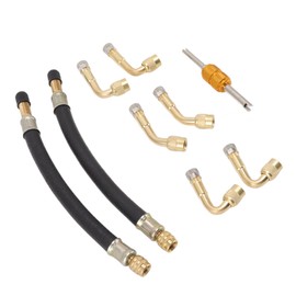 Extensiones de Válvula de Neumático, Manguera de Extensión de Válvula, Adaptador de Válvula de Neumático de Extensión Flexible con Extensión de Vástago de Válvula de Neumático de