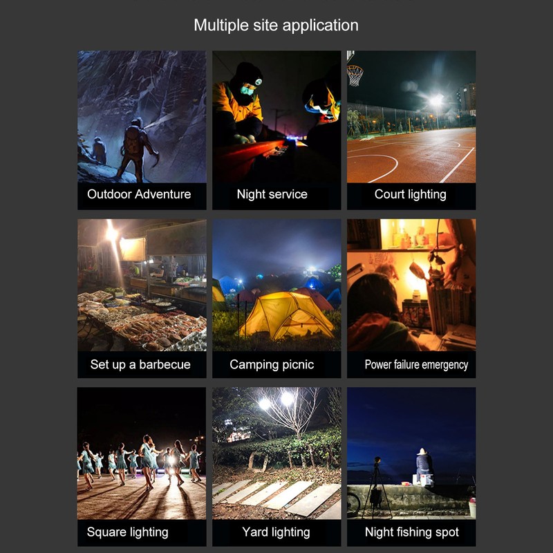 Portable USB LED Bulb Rechargerable High Brightness 150W Night Market