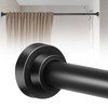 Shower Curtain Rod 31-80 in Adjustable Curtain Rod No Drilling