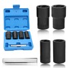 SPEEDWOX 1/2 Inch Drive Impact Lug Nut Socket 5Pcs Lug