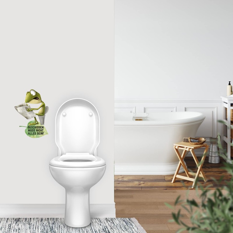 Sunnywall Frog Saying Wall Sticker Wall Sticker Bathroom Wall Sticker