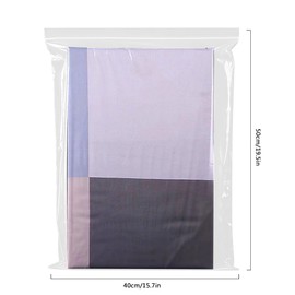 Ziplock Bags 40 x 50 cm Lockable Plastic Bags Zip Bags Large Resealable Plastic Bags Thickening Durable Applicable Craft Supplies Clothes Storage etc. Pack of 20