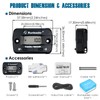 Runleader Digital Tach/Hour Meter,Maintenance Reminder for Lawn Mower Generator Motorcycle