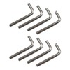 (8 Pieces) M8x150mm L Shape Foundation Bolts 304 Stainless Steel
