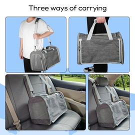 Pet Carrier for Large and Medium Cats，18x12x12 Inches Cat，Soft-Sided Pet Carrier for Big Medium Cats and Puppy,Indoor and Outdoor Uses Pet Privacy Protection Travel Carriers