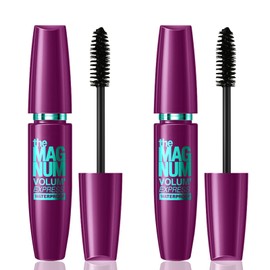Boobeen 2pcs Waterproof Mascara Black, volumisierende und verlängernde Formel, schnell trocknend und wischfest für den ganzen Tag