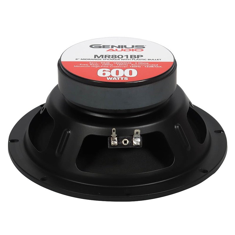 Genius Audio MR801BP 8" Midrange Speaker 1.5" Vc - 600