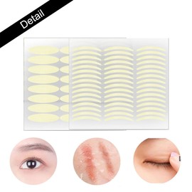 ZXUPOI 1920 Pieces Slip-On Lid Tape Strips for Eyelid Lifting without Surgery, Waterproof, 24 Hour Hold, Double Eyelid Lifting Tapes, Eyelid Tape, Skin Colour