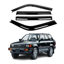 Fit Toyota RAV4 1996 1997 1998 1999 2000 Window Visor Sun Rain Vent Guard Vent Window Deflector,4 Pcs Tape-On 2mm-Thick