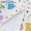 APROPHIC Easter Shower Curtain, Funny Rabbit Shower Curtain Set, Coloured