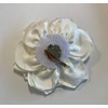Large Rose Fascinator Corsage Hair Clip and Brooch Pin, Satin