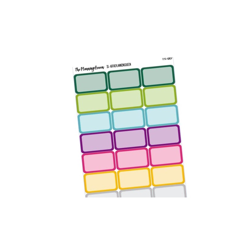 Half Box Stickers, Kitchen Labels, Planner Stickers, Functional Planner Stickers,